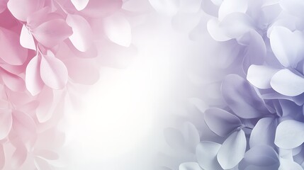 Delicate pastel petals form a soft floral frame