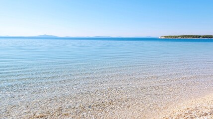 Fototapeta premium Calm sea and sandy beach