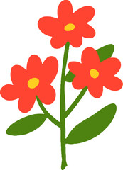 Spring Flower Builder Organic Vector Kit