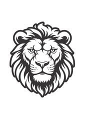 Fototapeta premium Lion Icon Logo Vector SVG