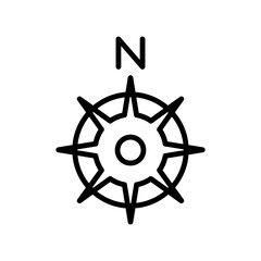 Obraz premium Compass icon design template