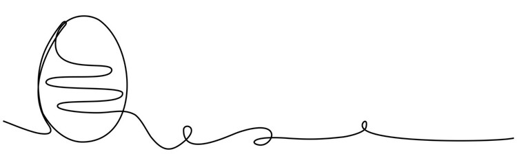 vector easter egg line art
