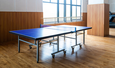 Table tennis room at the school