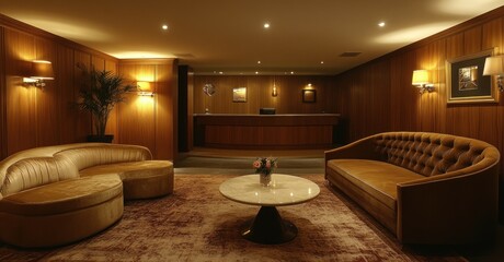 Fototapeta premium Luxurious Hotel Lobby Interior Design