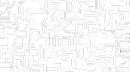 Vector circuit board illustration. Abstract technology. 
