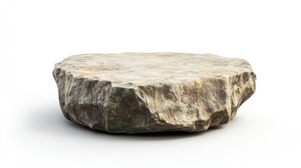 Isolated Rock Formation: A Natural Stone Platform