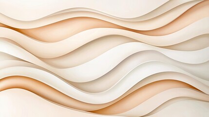 Clean watercolor concept. Abstract wave design in neutral tones, perfect for modern backgrounds and graphics.