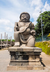 Dwarapala statues in Prambanan Temple area, in Sleman, Special Region of Yogyakarta, Indonesia. The...