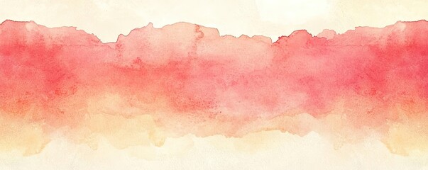 Obraz premium Clean watercolor concept. Soft watercolor background blending warm colors for creative designs.