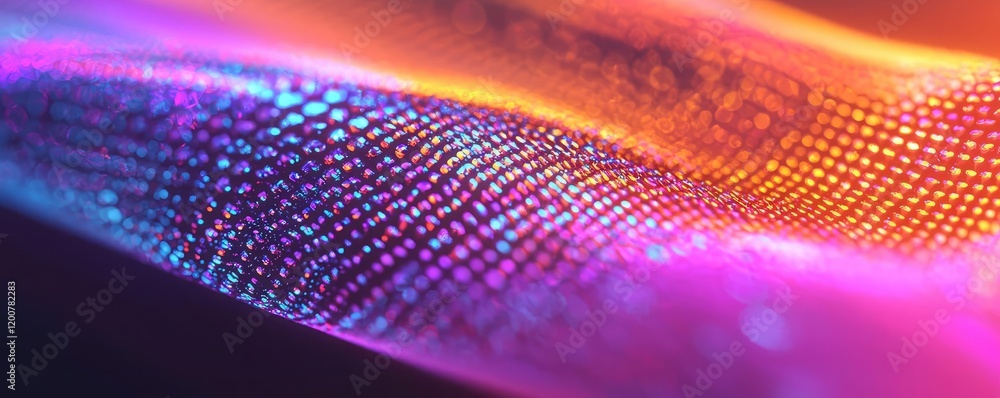 Poster wedding reception idea. abstract colorful wave pattern showcasing vibrant digital design and mesmeri