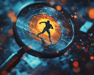 A conceptual design of a magnifying glass highlighting targetdriven effort