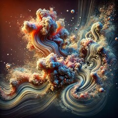 Fluid Dynamics in Abstract Form Abstract forms that visualize th