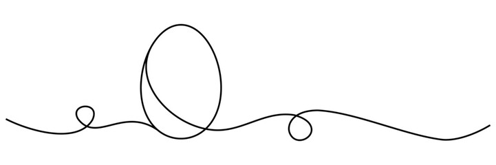 vector easter egg line art