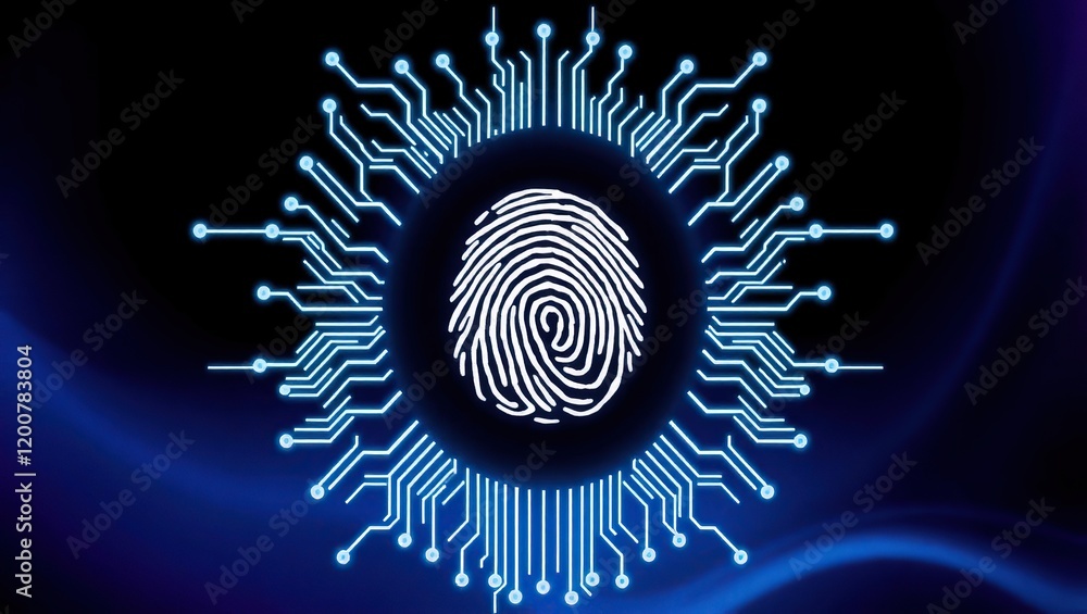 Poster digital fingerprint security system technology
