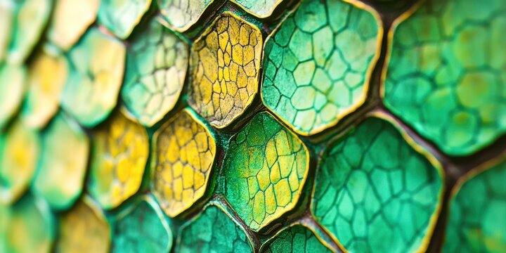 Green and yellow leafy pattern