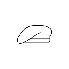Beret icon Flat isolated outline sign