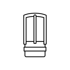 buckle icon Flat isolated outline sign