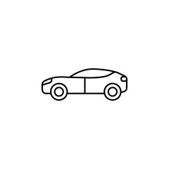 Car icon Flat isolated outline sign