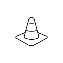 Cone icon Flat isolated outline sign