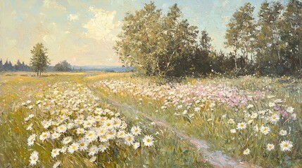 Summer Meadow Daisies