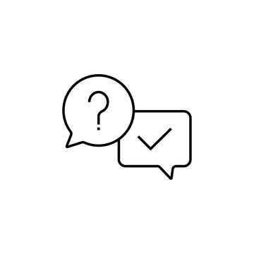 recommend clip art: Question Mark icon Flat isolated outline sign