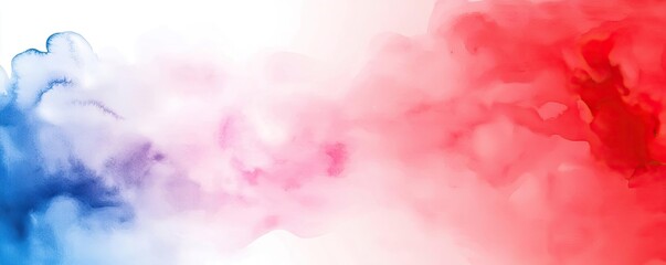 Fototapeta premium Electric watercolor idea. Abstract smoky red and blue texture for creative backgrounds and designs.
