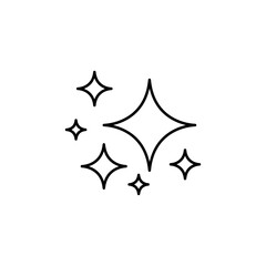 Shine icon Flat isolated outline sign