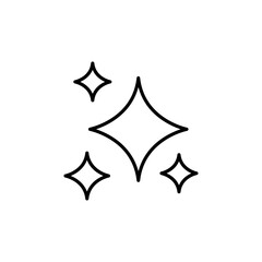 Shine icon Flat isolated outline sign