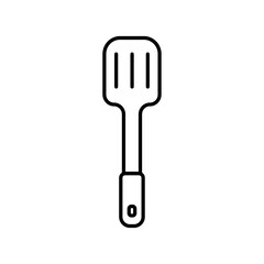 Spatula icon Flat isolated outline sign