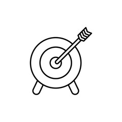 Target icon Flat isolated outline sign