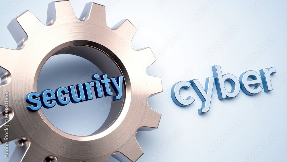 Poster cyber security is a complex system of gears