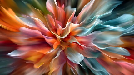 Fototapeta premium Abstract Backdrop Highlighting Vivid Colors and a Striking Motion Blur Effect