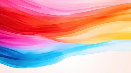 Obraz premium Electric watercolor idea. A vibrant swirl of colors blending beautifully in a smooth, abstract design.