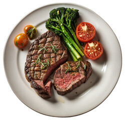 beef steak with vegetables -Generative AI