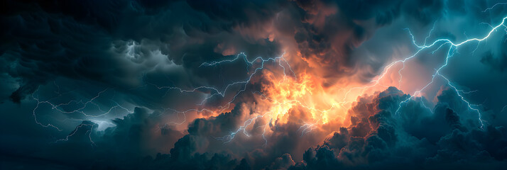 Striking Beauty: The Fierce Elegance of Lightning Captured in a Stormy Night