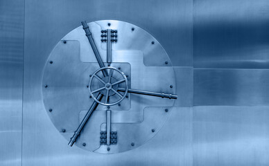 Close up of vault door