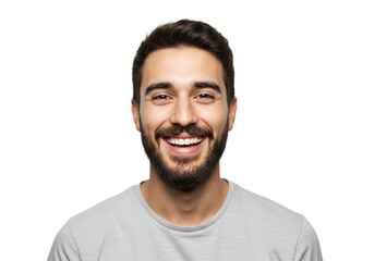 Obraz premium Happy Smiling Man Portrait Studio Shot Black Background Male Face Model Human Adult Image Photo 