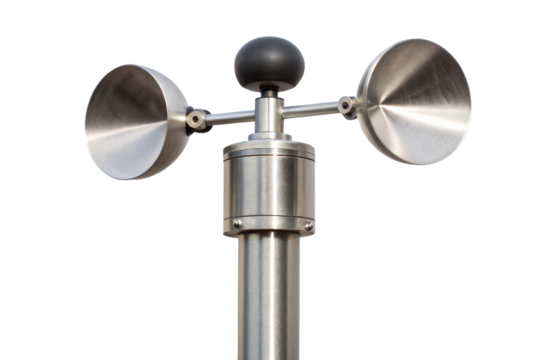Close-up of a weather vane isolated with transparent background