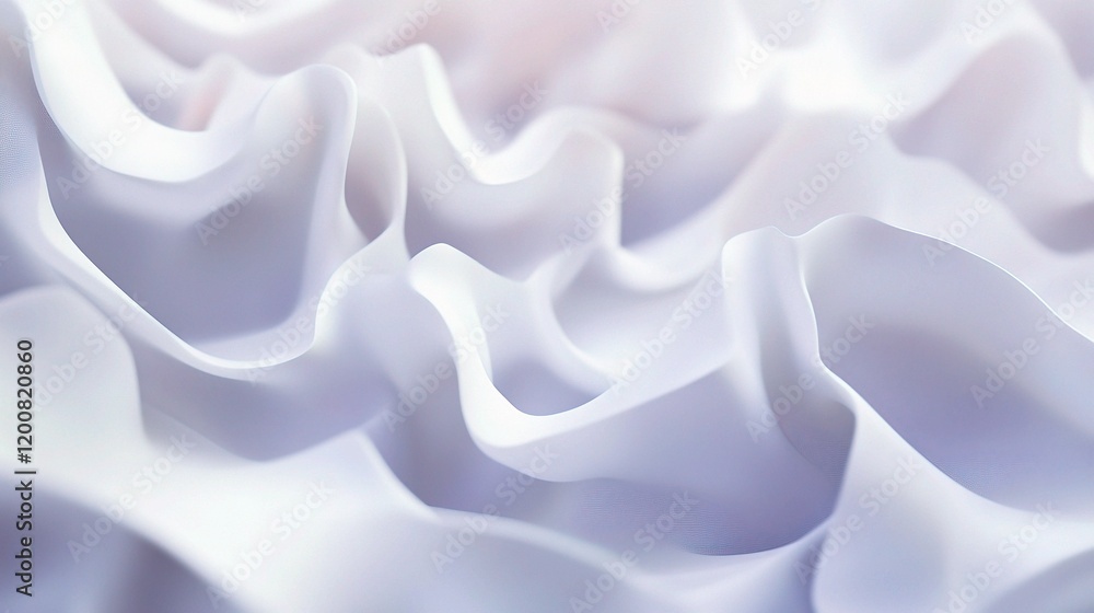 Aufkleber abstract fabric: an artistic close-up of flowing, rippled fabric, the soft textures and subtle color