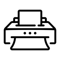 printer Line Icon