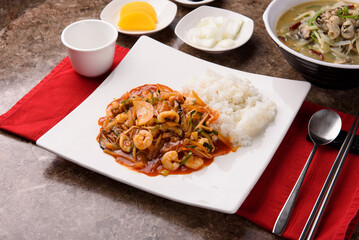 Eight-ingredient Chinese dish, Palbochae
