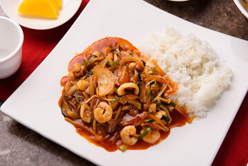 Eight-ingredient Chinese dish, Palbochae
