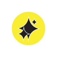 Fototapeta premium star icon illustration flat