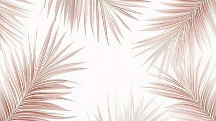 Fototapeta premium Seamless Luxury Pattern with Stylized Palm Leaves Design