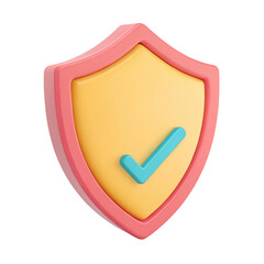 verified security 3d cute icon