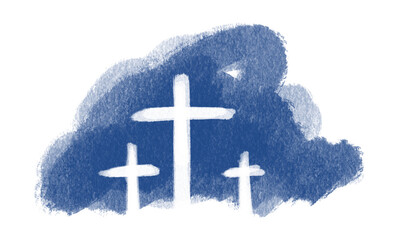 cross drawings for background religious concept illustration Can be applied to media and design work.
