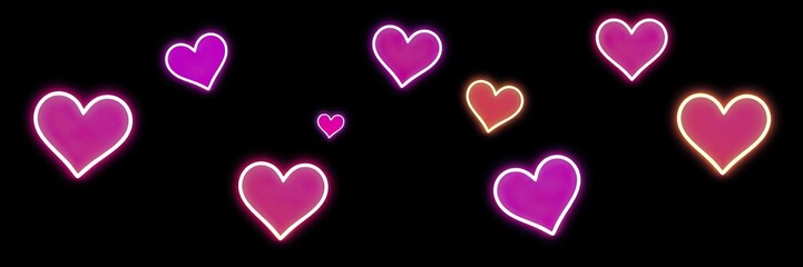 Bright heart-shaped stickers in various sizes and colors are ideal for decorating cards, scrapbooking, or enhancing creative projects and social media posts