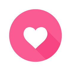 heart symbol or heart icon isolated on transparent background