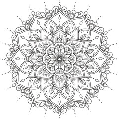 "Minimalist Mandala Design with Modern Aesthetics"