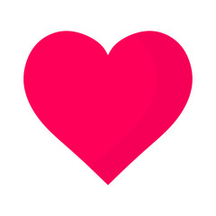 love symbol or love icon isolated on transparent background